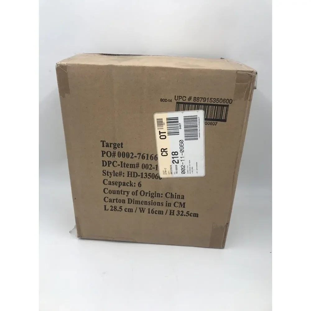 Room Essentials 6-Pack Fabric Storage Cube Bins Cream 11x10.5 Inch NWT